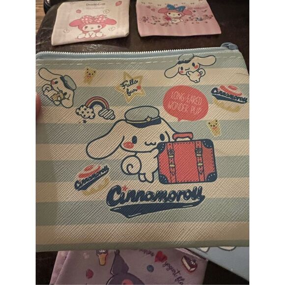 Miniso Sanrio Money Zipper Pouches Set of 4 - Picture 3 of 5